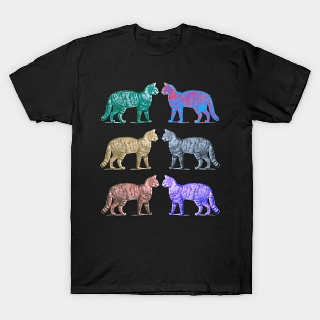 The Cat Spectrum T-Shirt by Desert Owl Designs